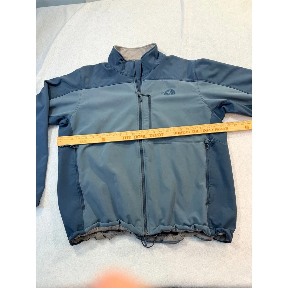 The North Face Apex Bionic Softshell Jacket Mens Blue Full Zip Windproof Coat